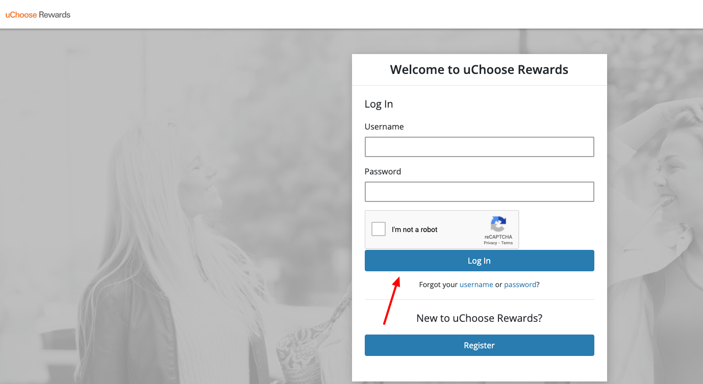 uchoose rewards login