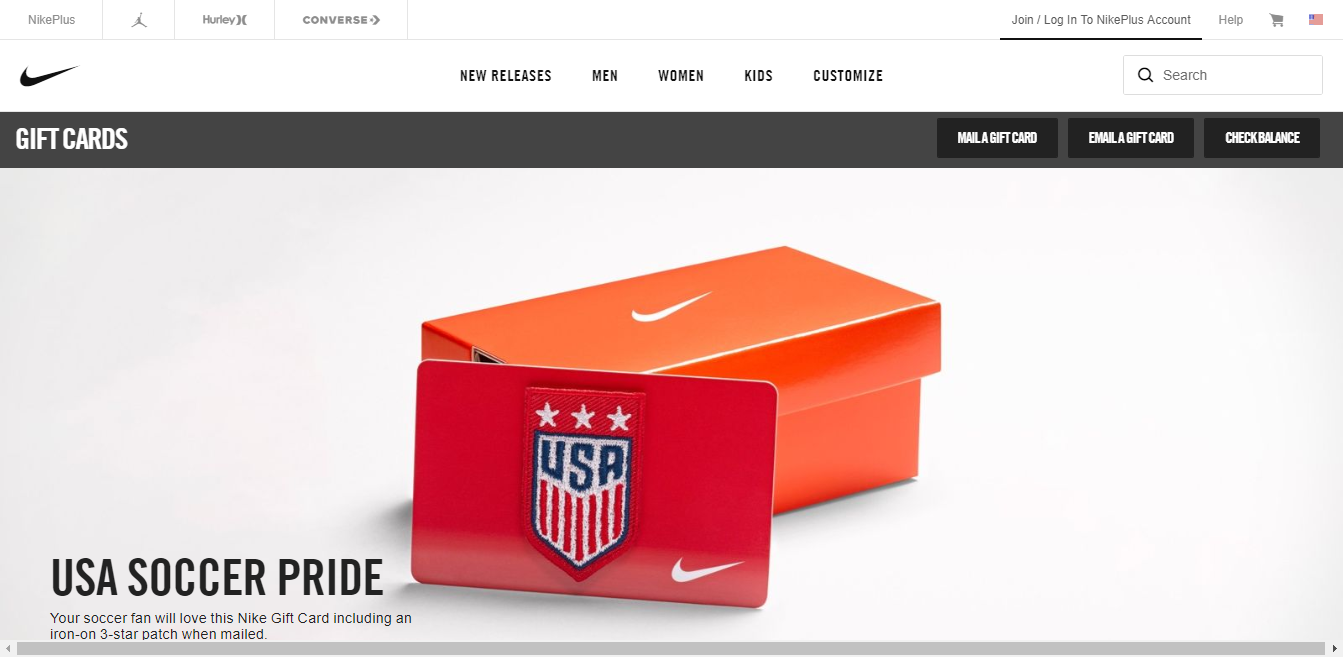 Nike Gift Cards Check Your Balance Nike com 1