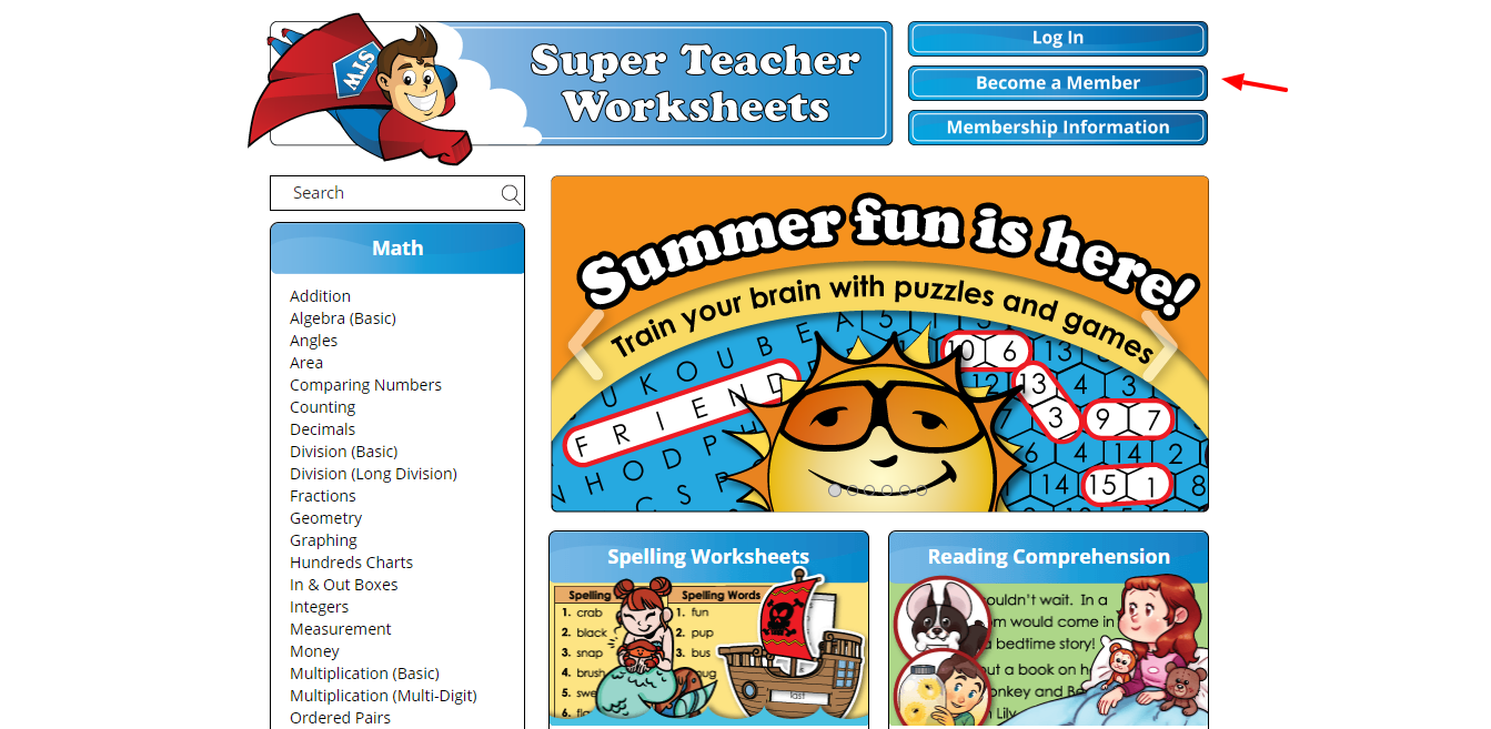 Super Teacher Worksheets Thousands of Printable Activities