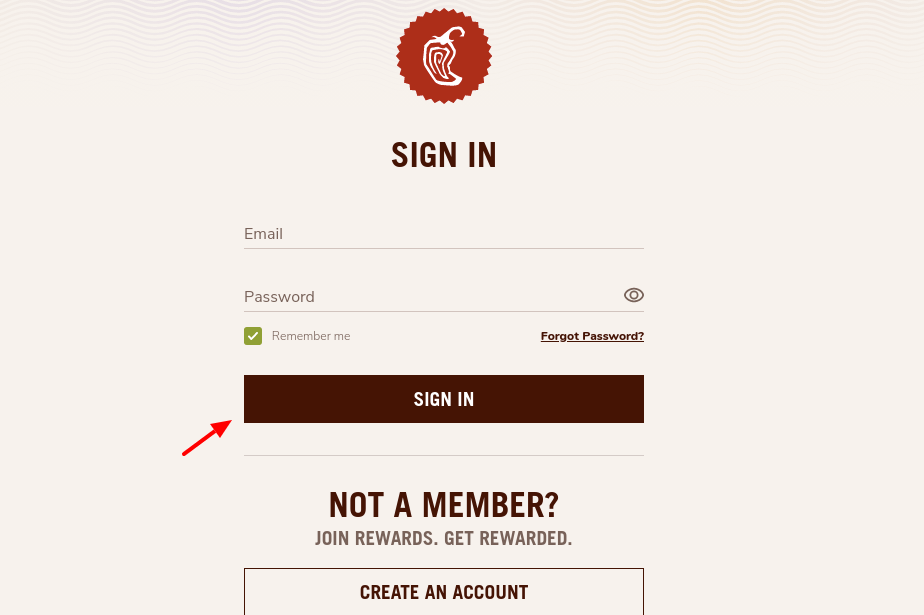 Chipotle Nutrition Login