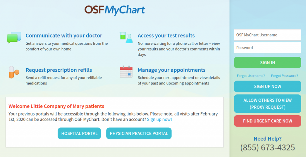 OSF MyChart Login Guide
