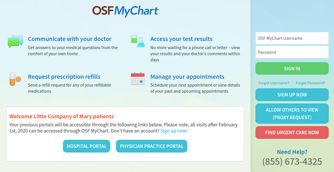 Www osfmychart osfmychart Access To Your OSF MyChart Health 