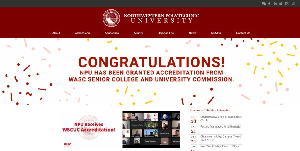 NPU student portal login