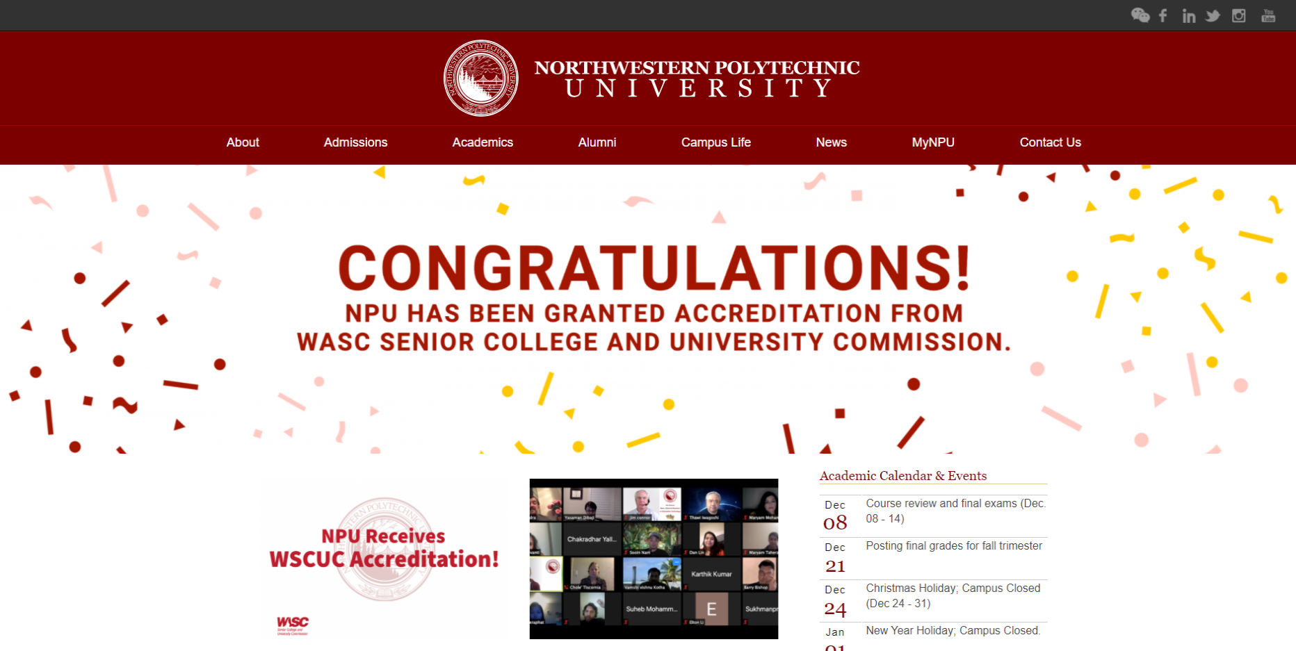 NPU student portal login