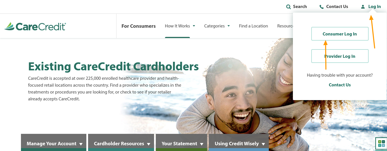 carecredit login