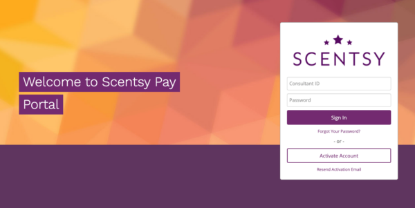 scentsy pay portal login