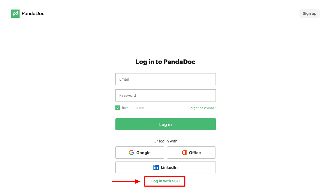 pandadoc sso login