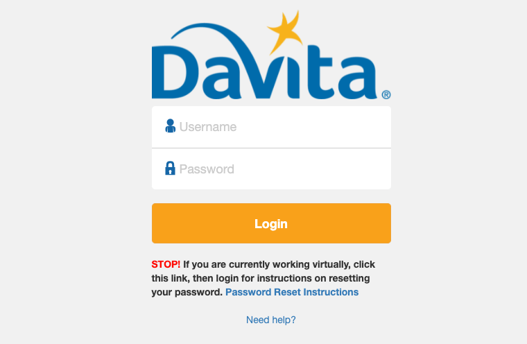 Dsp davita login Access To Your Intranet Davita Online Account 