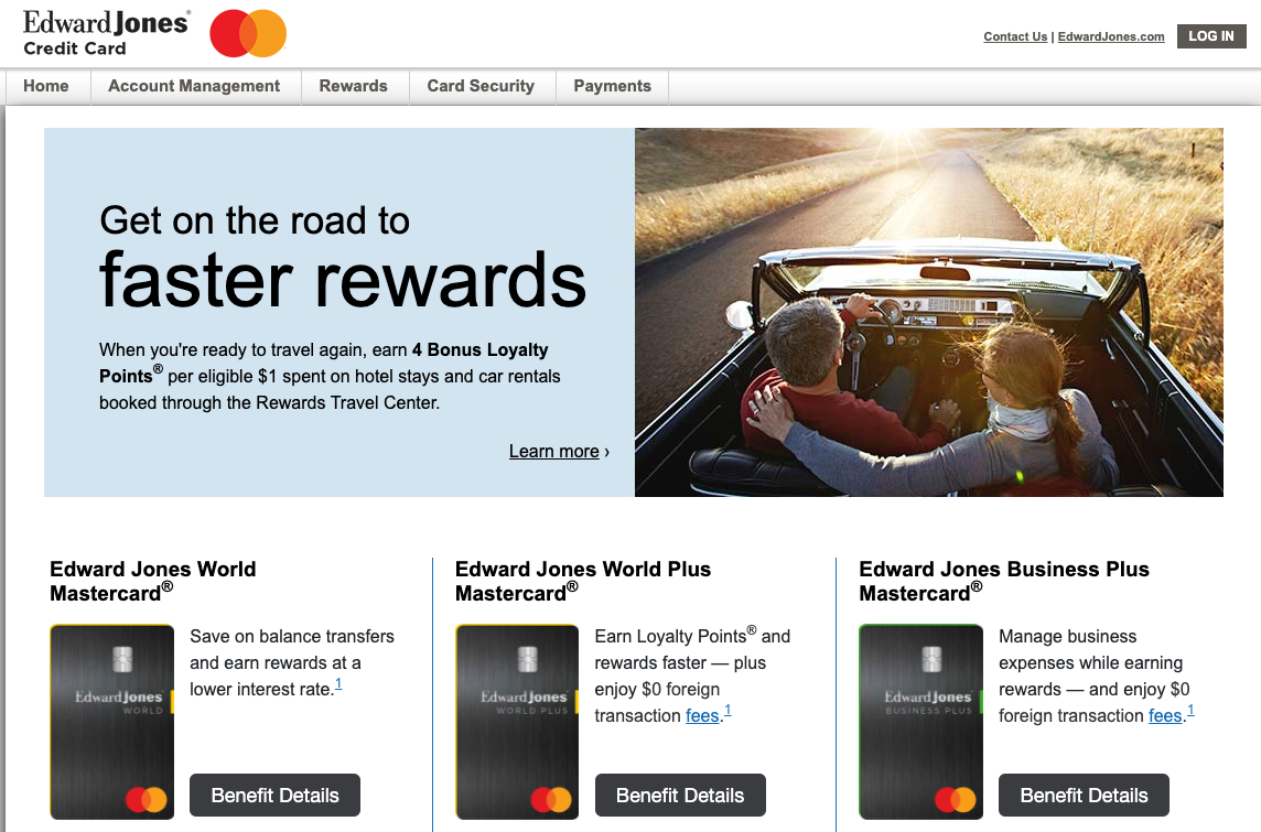 edward jones credit card