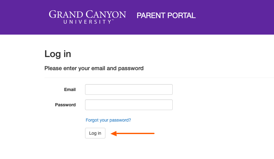 GCU parent login