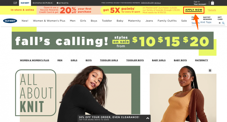 Old Navy Credit Card Login At Oldnavy Syf Com   Old Navy Card Apply Page 768x414 