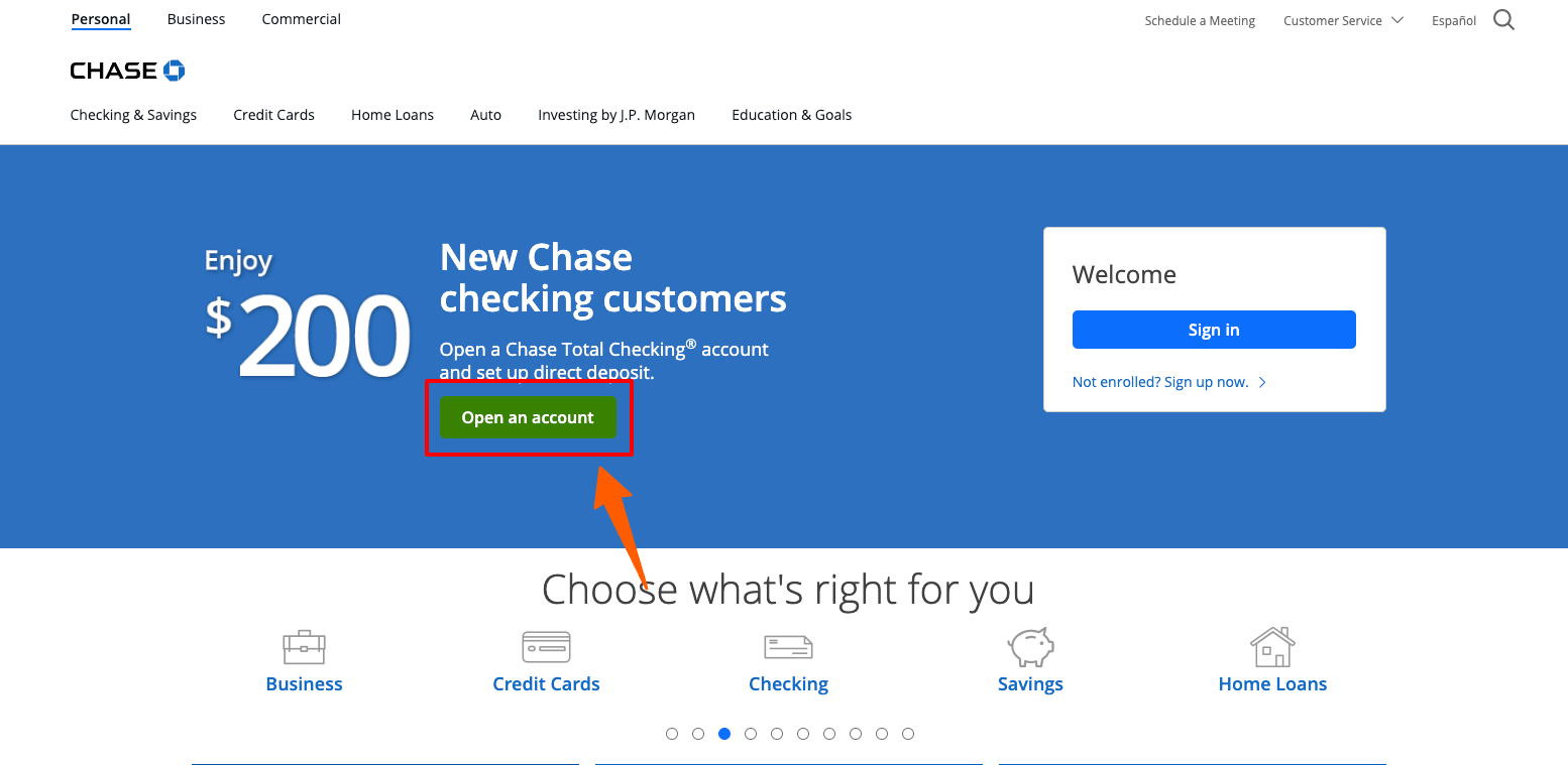 Chase Bank Open Account
