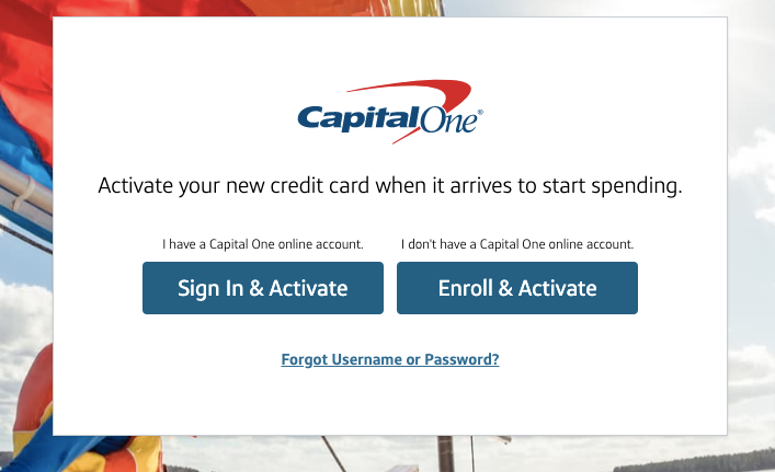 Activate Capital One Credit Card