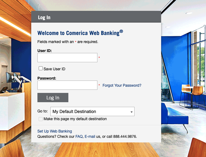 Comerica Web Banking Login