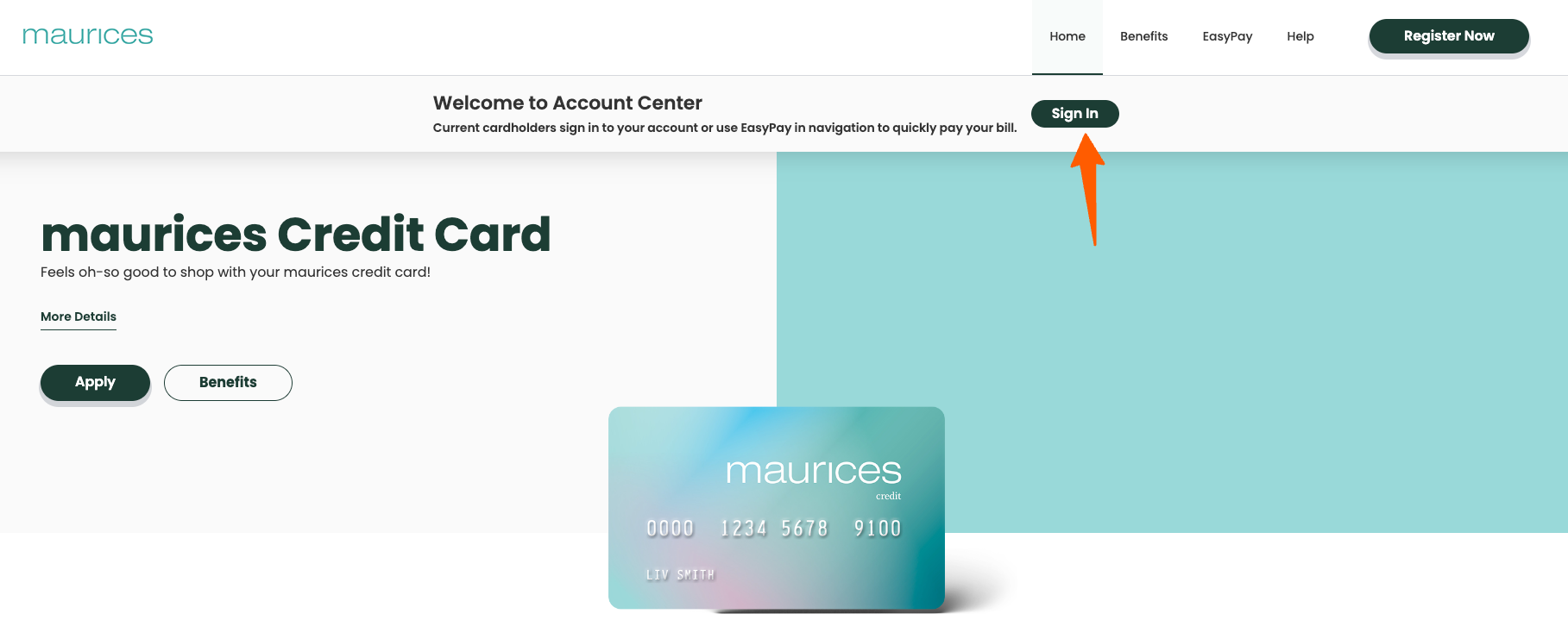 Maurices Credit Card Login