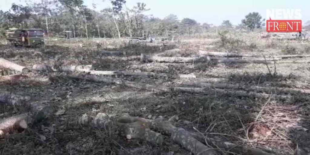 alipurduar farmers cut down rubber trees | newsfront.co