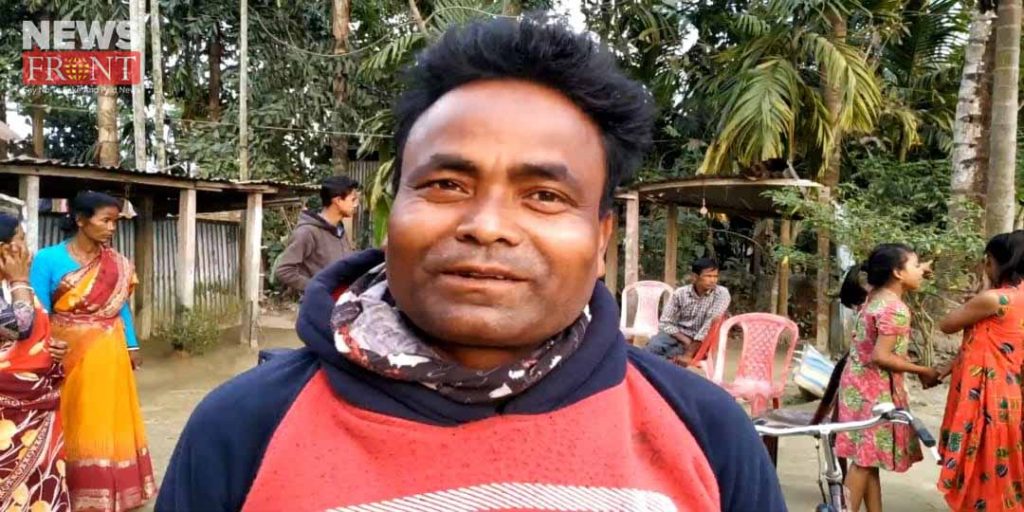 biswajit barman remove coconut cover by teeth | newsfront.co