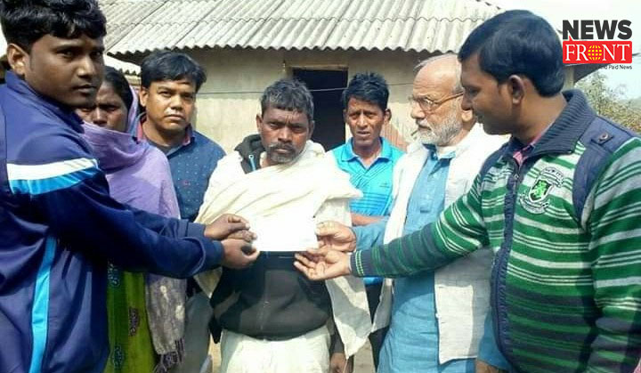 cheque distribution to villagers | newsfront.co