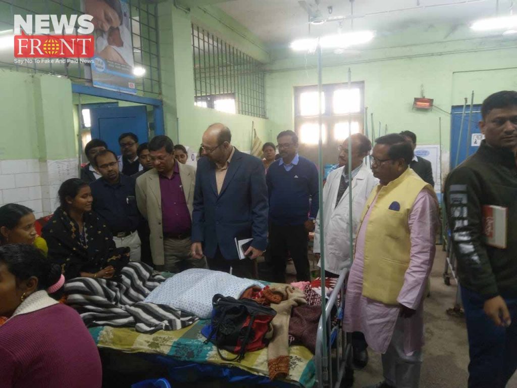 health inspector visit to mekliganj hospital | newsfront.co