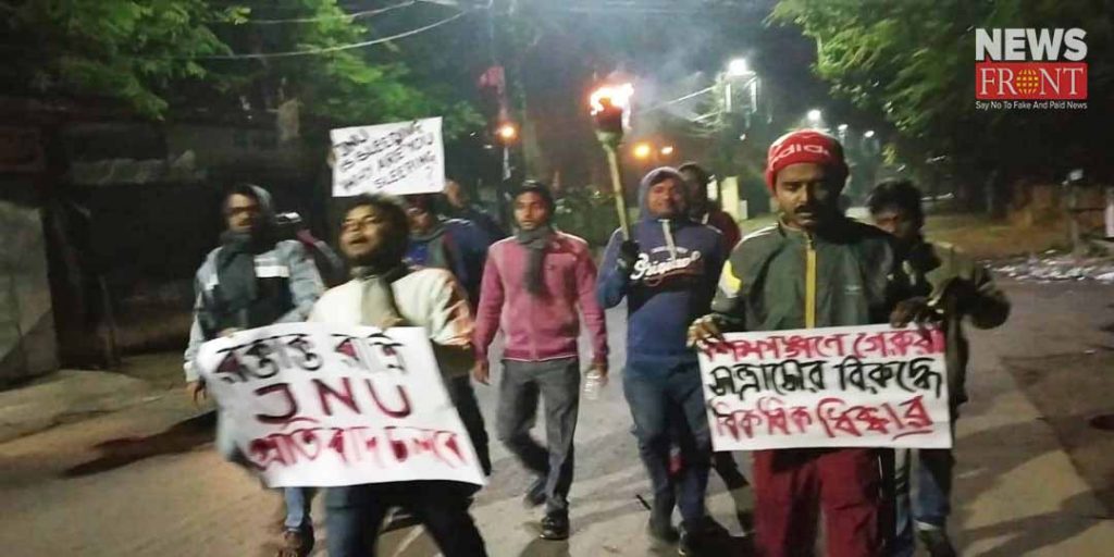 jnu protest rally in baharampur | newsfront.co