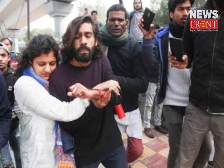 man fired at anti caa protester in jamia university students | newsfront.co