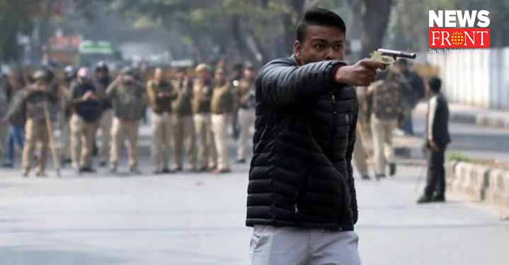 man fired at anti caa protester in jamia university students | newsfront.co