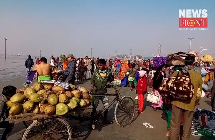 massive crowd in gangasagar mela | newsfront.co