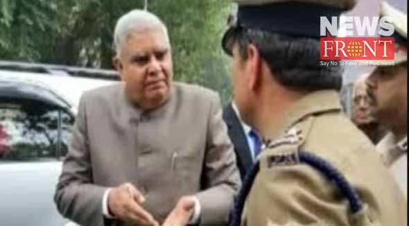 west bengal governor jagdeep dhankhar insult to police commissioner | newsfront.co