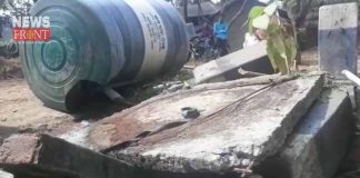 drinking water truck collapsed in chandrakona | newsfront.co