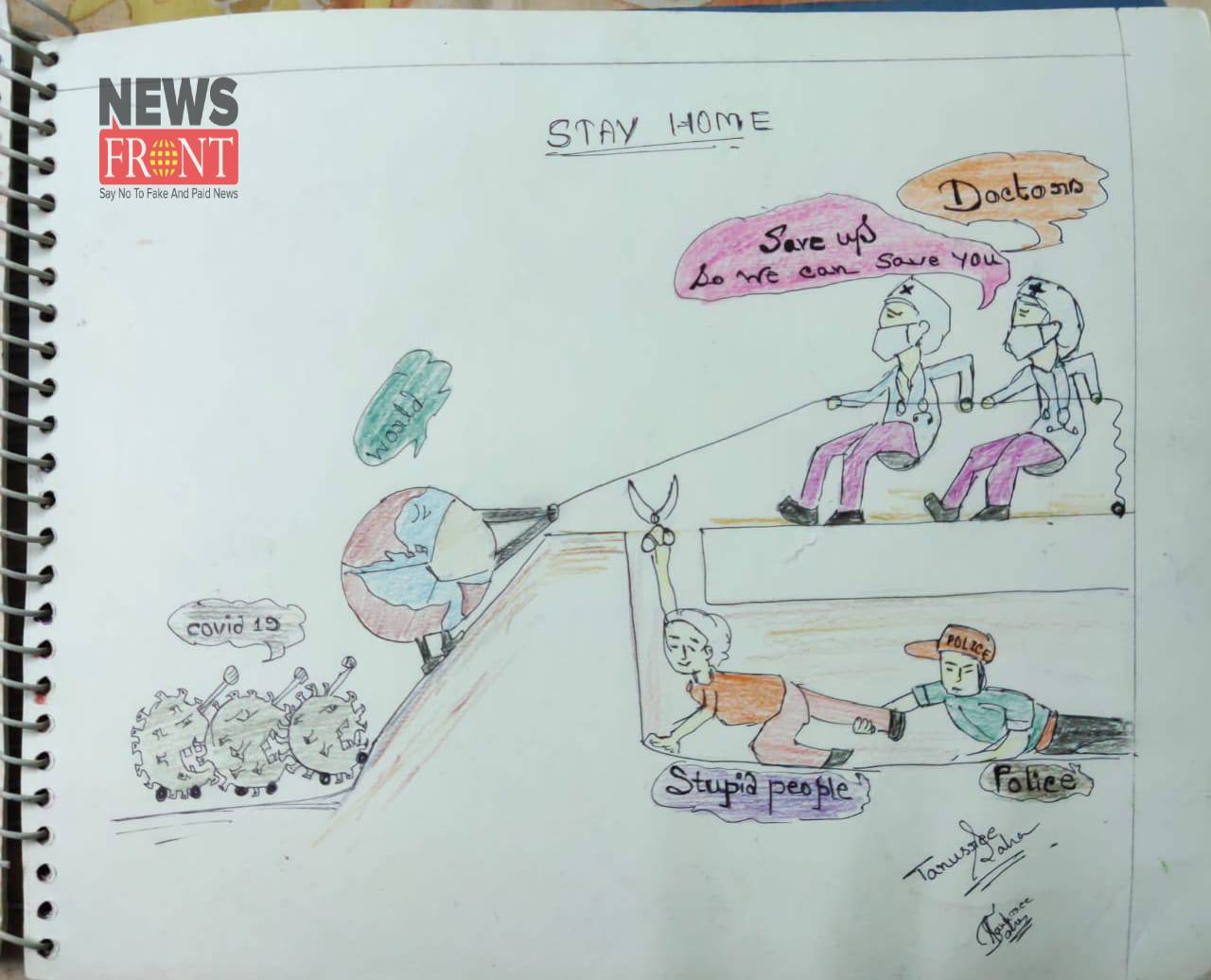 corona virus drawing | newsfront.co