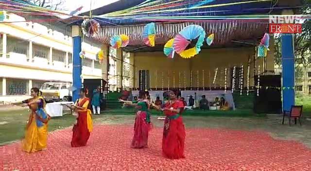 college students celebrate basanta utsav in cooch behar | newsfront.co