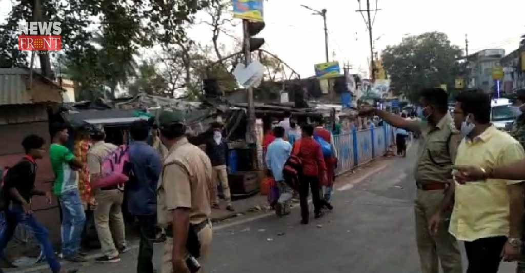 diamond harbour sub divisional officer breakdown public crowd | newsfront.co