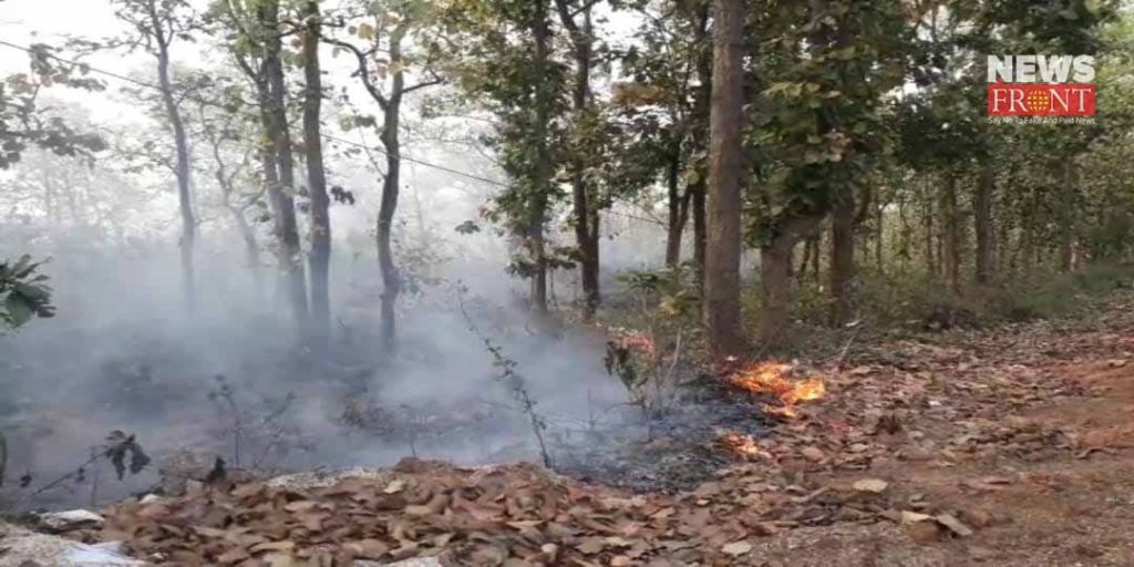 massive fire in forest of salboni | newsfront.co