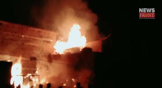 massive fire in two houses at domkal | newsfront.co