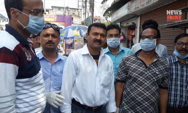 raiganj police protest to mask and hand sanitizer black marketing | newsfront.co