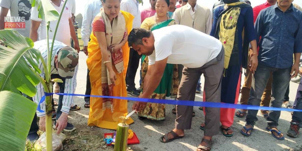 road construction start in madarihat | newsfront.co