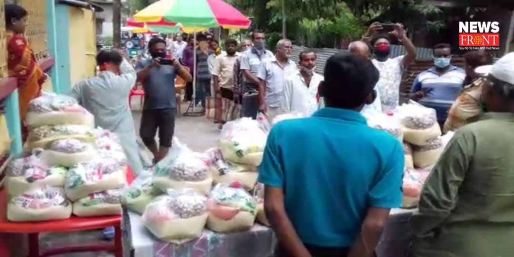 gadai dey distribute ration to Brahmin organisation | newsfront.co