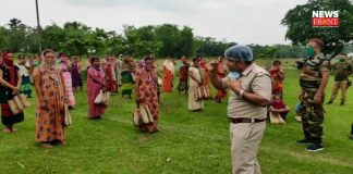 kalchini police station distribute food | newsfront.co