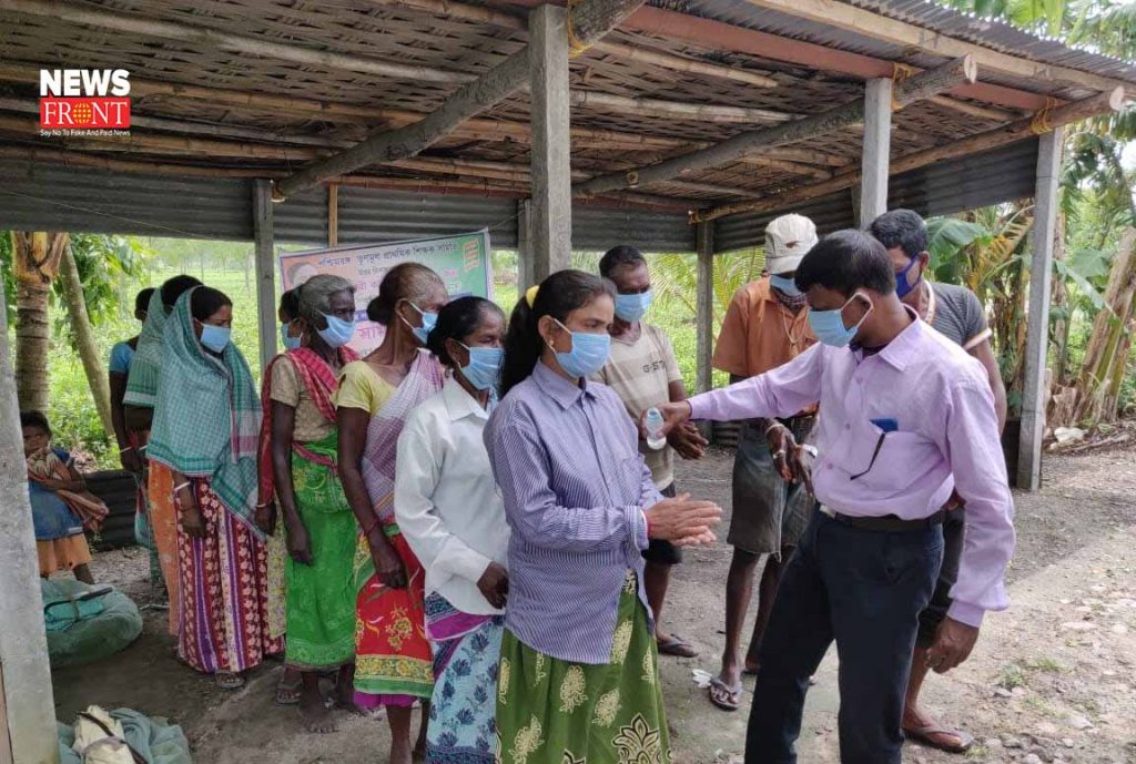 tmc primary teacher association distribute food to tea garden workers | newsfront.co