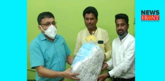 youth president of district distribute masks | newsfront.co