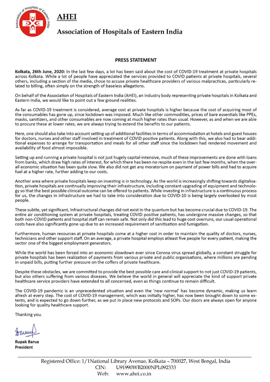 Press statement | newsfront.co