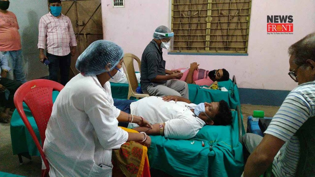 blood donation camp at jhargram | newsfront.co