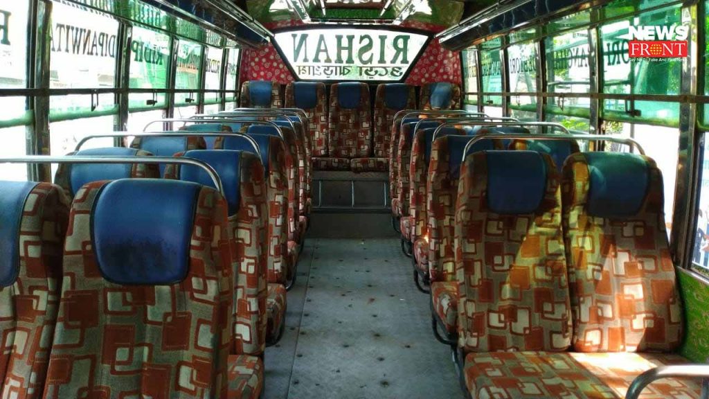 private bus on service in jhargram | newsfront.co