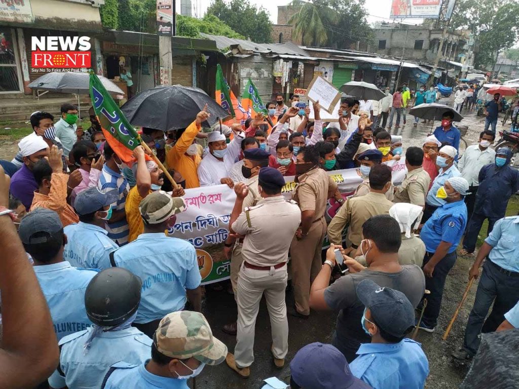 bjp members protest | newsfront.co