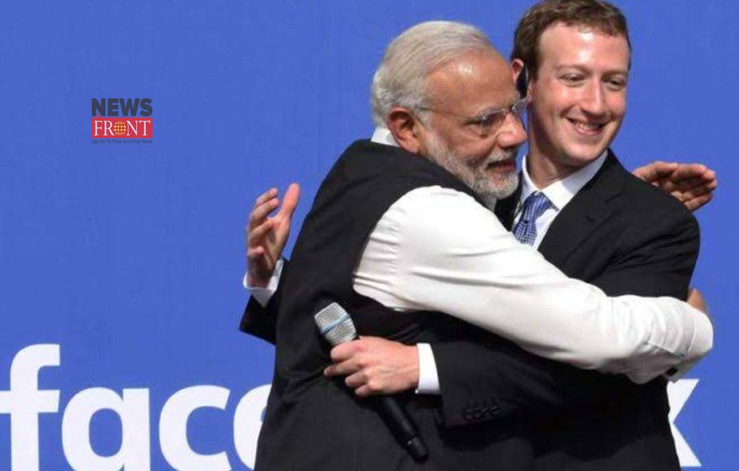 Modi and Zuckerberg | newsfront.co