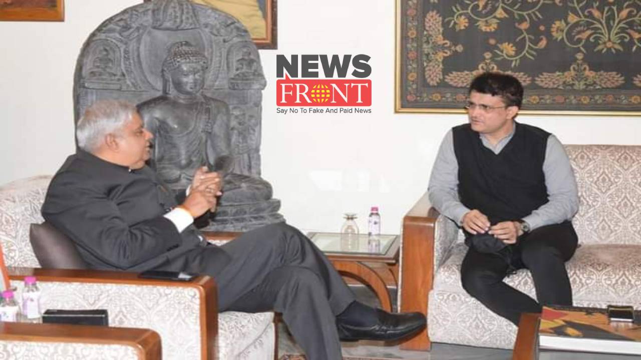 Sourav with Governor | newsfront.co