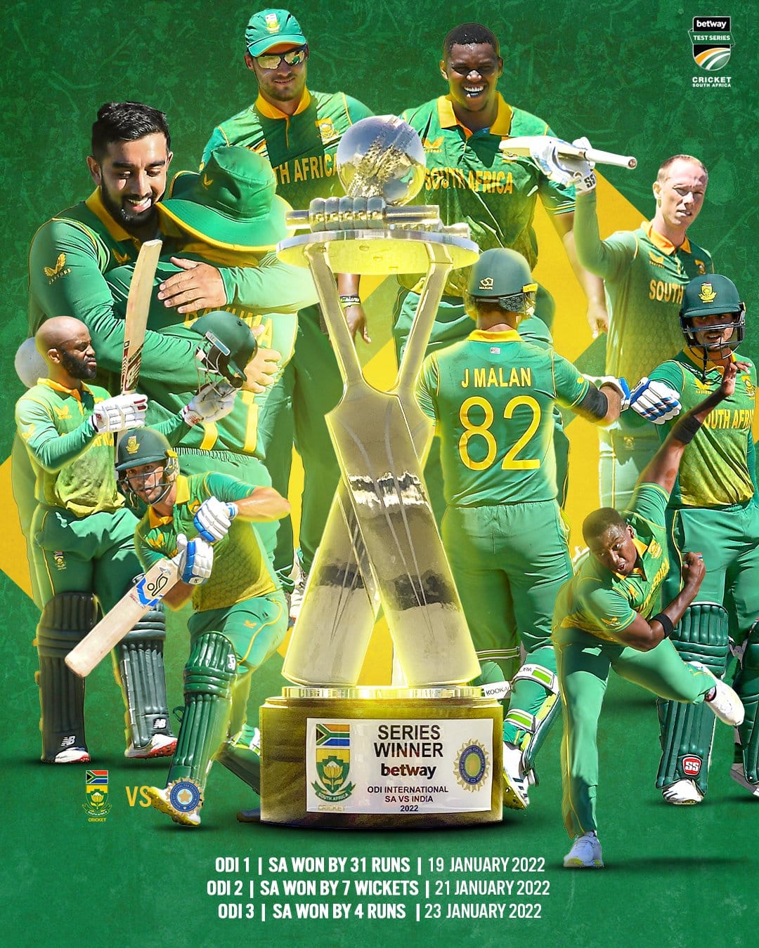 South africa touch Pakistan record