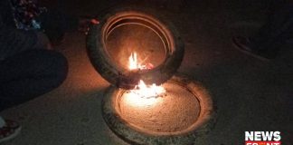 Tyre burning