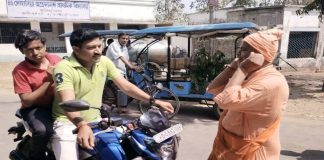 Swamiji to aware bike riders