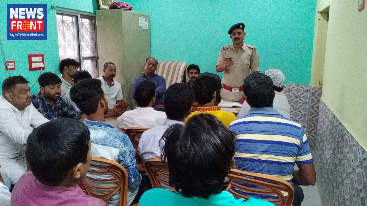 kandi police meets local people to maintain peace in locality 